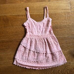 Loveshackfancy blush/dusty pink, mini dress